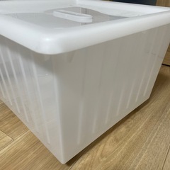 IKEA　VESSLA ヴェスラ 収納クレート キャスター付, ホワイト, 39x39 cmの画像