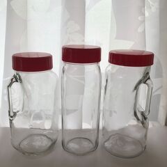 【再値下げ】ガラス製保存瓶　果実酒 梅酒 梅干し 漬物容器としてもの画像