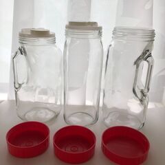 【再値下げ】ガラス製保存瓶　果実酒 梅酒 梅干し 漬物容器としてもの画像