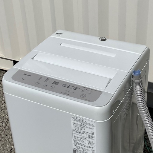 美品！洗浄済み ! ! ◇パナソニック 洗濯機 2024年製 5Kg ビッグウェーブ洗浄 楽ポイフィルターNA-F5B2 保証付 ! 