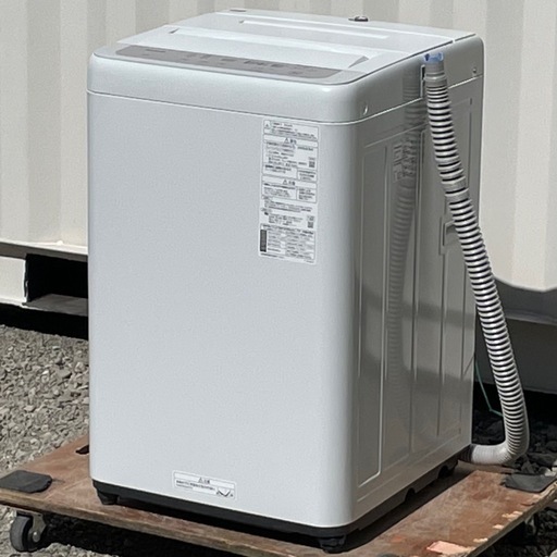 美品！洗浄済み ! ! ◇パナソニック 洗濯機 2024年製 5Kg ビッグウェーブ洗浄 楽ポイフィルターNA-F5B2 保証付 ! 
