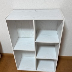 本棚　ホワイトの画像