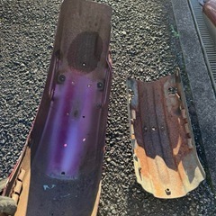 ビラーゴ250リアフェンダー＆サスの画像