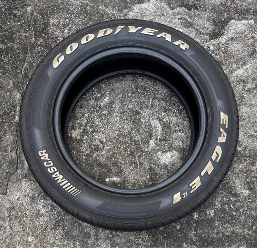 週末限定GOODYEAR EAGLE タイヤ4本NASCAR ハイエース215/60/17ホワイトレター