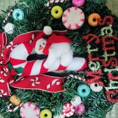 クリスマス　リース　の画像