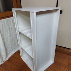 世田谷区近辺配送可能　美品　イケア　IKEA　TROFAST トロファスト 21209　収納コンビネーション　ホワイト　 99x44x56 cm　収納ボックス　衣装ケース　おもちゃ収納　おもちゃ収納 おかたづけ 家具 おしゃれ 新生活 整理棚 棚 収納ボックス 子供部屋 収納家具の画像