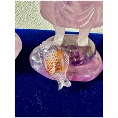 ジャンク品 商売繁盛 七福神 福をもたらす神様 置物 紫水晶 恵比寿 大黒天の画像