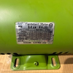 キラ KRT-340 タッピングボール盤　ベアリング交換済み　安川電気 BDU サイクルスタートモーター　200v 0.4kwの画像