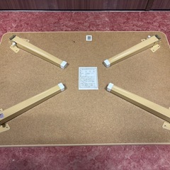 GYP1012 折りたたみテーブル　木目調　750×510×290の画像