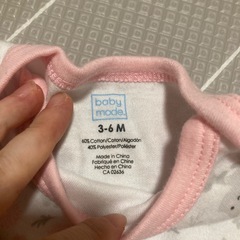 ベビーボディスーツ(50-60サイズ)　水通しのみ未使用品4枚の画像