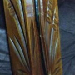 【キズあります】木製トーテムポール　高さ45.8cm　の画像