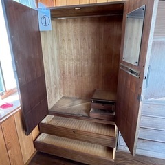 洋服タンス　レトロ　①の画像
