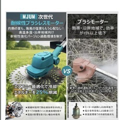 充電式草刈り機　軽量 低騒音 安全 女性でも簡単 女性向け 草刈り 縁刈りの画像