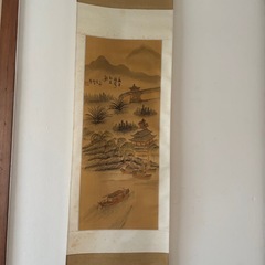 山水画 巻物 五巻 水墨画の画像