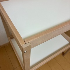 SNIGLAR スニーグラル おむつ替え台, ビーチ/ホワイト, 72x53 cmの画像