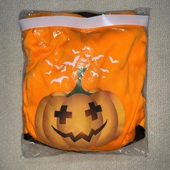 ハロウィン ハロウィーン 仮装 発表会 かぼちゃポンチョ イエロー 即日取引可の画像