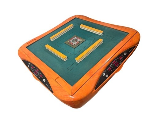 株式会社アルバン AMOS ULTIMA 全自動麻雀卓 オレンジ枠 麻雀 雀荘 アモスアルティマ 中古