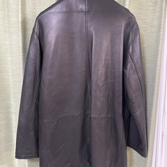 レザージャケット　Ts intentional サイズ48 羊革　 レザーコート ブラック 黒本革サイズL  ブルゾンヴィンテージの画像