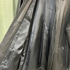 レザージャケット　Ts intentional サイズ48 羊革　 レザーコート ブラック 黒本革サイズL  ブルゾンヴィンテージの画像
