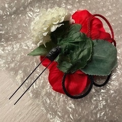 髪飾り　椿の画像