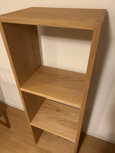 無印良品 スタッキングシェルフ 3段 オーク