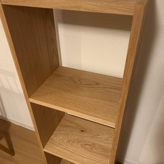 無印良品 スタッキングシェルフ 3段 オークの画像