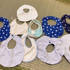 スタイ10枚セット 男の子 新生児 90サイズ よだれかけ 0歳 1歳の画像