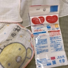 コットン ガーゼ 手袋 新生児セット 抱っこ紐よだれカバー ハンカチ 8点セットの画像