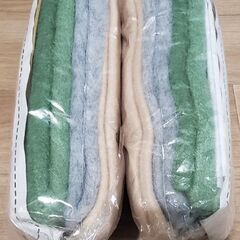 お花のエコたわし(ツバキ)　編み物キット【おまけ付き】の画像