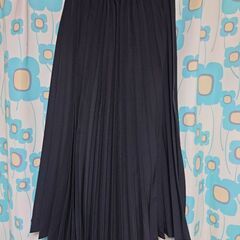 新品タグ付き【プリーツスカート／Ｍサイズ】巻きスカート／ブラックの画像
