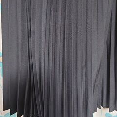 新品タグ付き【プリーツスカート／Ｍサイズ】巻きスカート／ブラックの画像