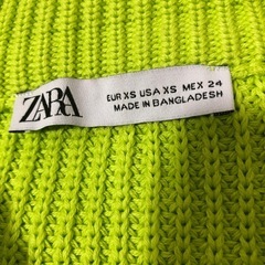 ZARA ジップアップニットカーディガン　 の画像