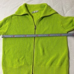 ZARA ジップアップニットカーディガン　 の画像