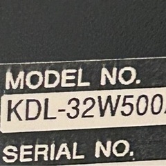 ソニー　  ハイビジョン液晶テレビ  KDL-32W500A の画像