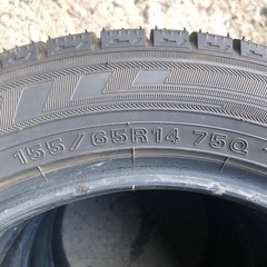 ②ダンロップ WM03 155/65r14 スタッドレス 4本の画像