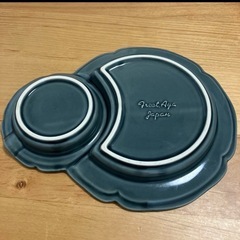北欧風　オシャレ　お皿　グレーの画像