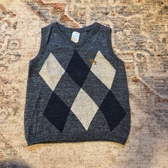 80 H&M 長袖シャツ ニットベスト セットアップの画像