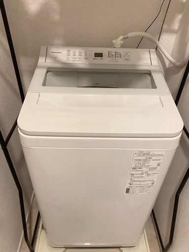 洗濯機 パナソニック NA-FA8H3-W 8kg（2024年製・美品）
