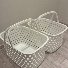 ランドリーバスケット（２個セット）の画像