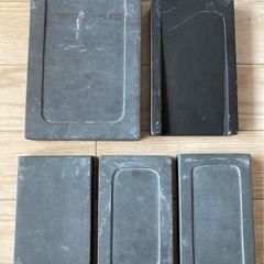 【中古】書道用 硯(すずり) 5個セット
の画像