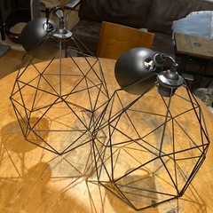 【IKEA】【2個セット】ランプシェード＆コードセット2BRUNSTA ブルンスタの画像