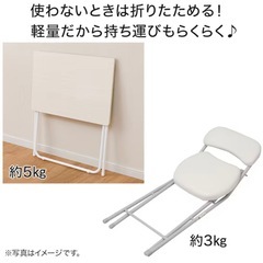デスク+チェアセットの画像