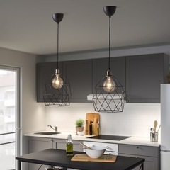 【IKEA】【2個セット】ランプシェード＆コードセット2BRUNSTA ブルンスタの画像