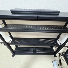 Bauhutte( バウヒュッテ ) エクステンションデスク 昇降式 モニター台 ディスプレイ スタンド ( 幅 120 × 奥行 25 cm 高さ 59~80 cm ) ブラック BHC-1200H-BKの画像