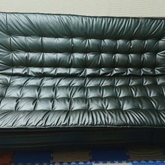 NITORI Black Sofa Bed - Very Good Condition (Pickup Only, Konan-ku Yokohama)の画像