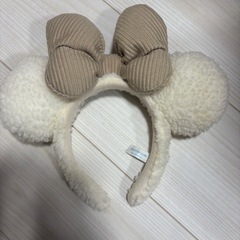 ディズニーカチューシャミニーもこもこカチューシャの画像