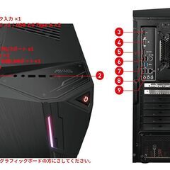 MSI MAG Codex 5 ゲーミングパソコン使用の自作PCの画像
