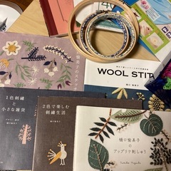 刺繍　本・刺繍・ウール刺繍糸・枠・その他資材の画像