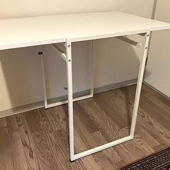 IKEA "Muddus" drop-leaf table, whiteの画像