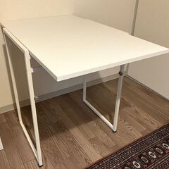 IKEA "Muddus" drop-leaf table, whiteの画像